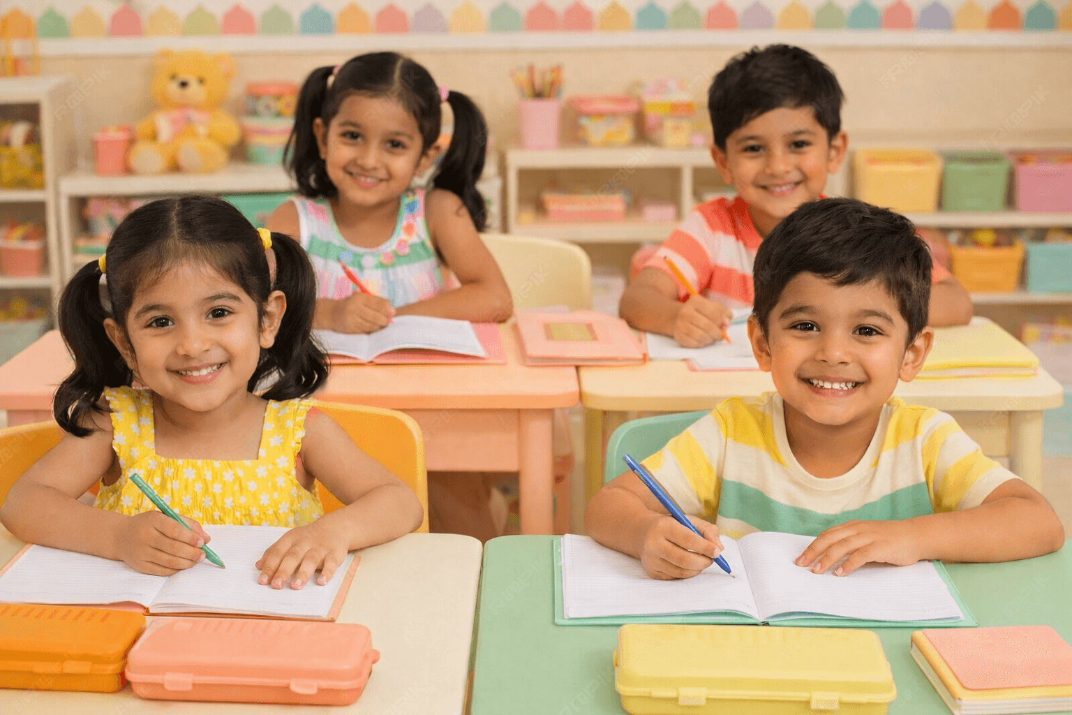 Children learning and exploring at Little Trails